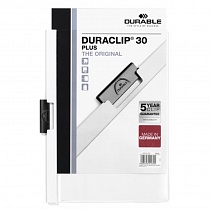 Папка с клипом Durable  Duraclip Plus, до 30 листов, А4, ПВХ